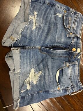 Blue Denim Shorts